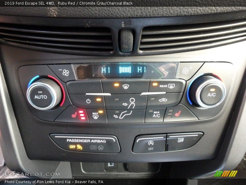 Ruby Red / Chromite Gray/Charcoal Black 2019 Ford Escape SEL 4WD