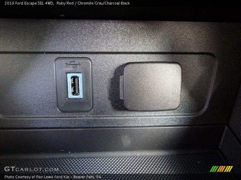 Ruby Red / Chromite Gray/Charcoal Black 2019 Ford Escape SEL 4WD