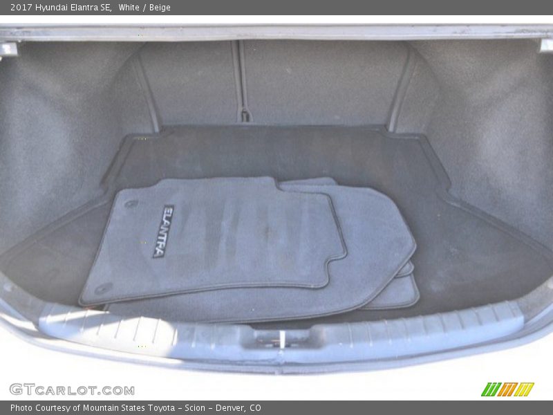White / Beige 2017 Hyundai Elantra SE