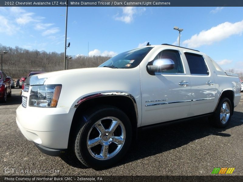White Diamond Tricoat / Dark Cashmere/Light Cashmere 2012 Chevrolet Avalanche LTZ 4x4
