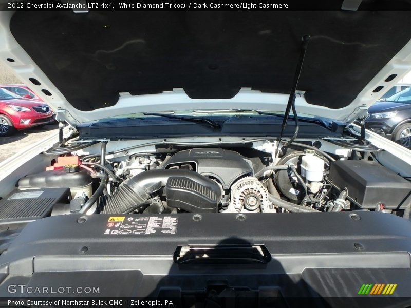 White Diamond Tricoat / Dark Cashmere/Light Cashmere 2012 Chevrolet Avalanche LTZ 4x4