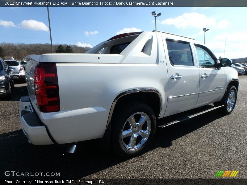 White Diamond Tricoat / Dark Cashmere/Light Cashmere 2012 Chevrolet Avalanche LTZ 4x4