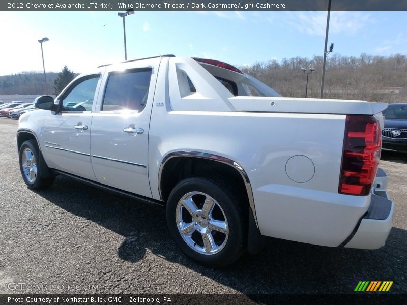 White Diamond Tricoat / Dark Cashmere/Light Cashmere 2012 Chevrolet Avalanche LTZ 4x4