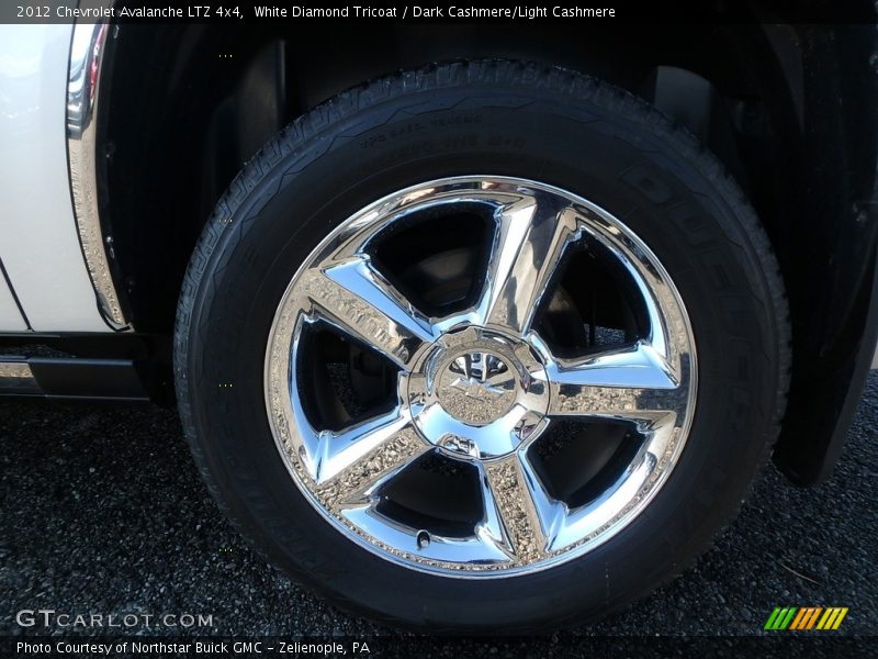 White Diamond Tricoat / Dark Cashmere/Light Cashmere 2012 Chevrolet Avalanche LTZ 4x4
