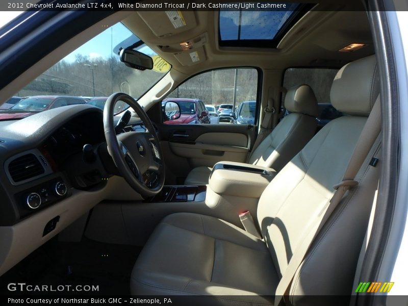 White Diamond Tricoat / Dark Cashmere/Light Cashmere 2012 Chevrolet Avalanche LTZ 4x4