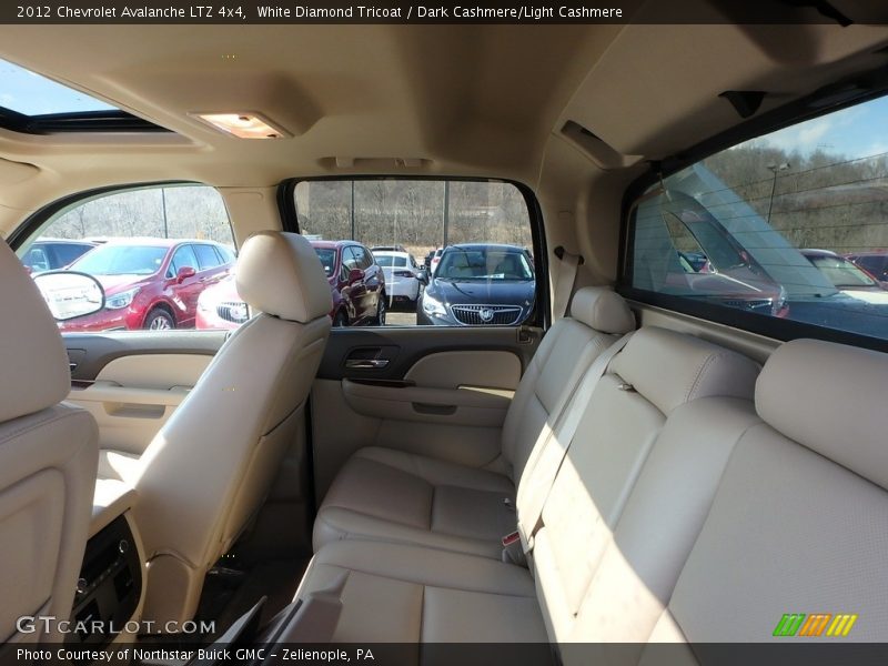 White Diamond Tricoat / Dark Cashmere/Light Cashmere 2012 Chevrolet Avalanche LTZ 4x4