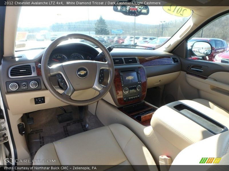 White Diamond Tricoat / Dark Cashmere/Light Cashmere 2012 Chevrolet Avalanche LTZ 4x4