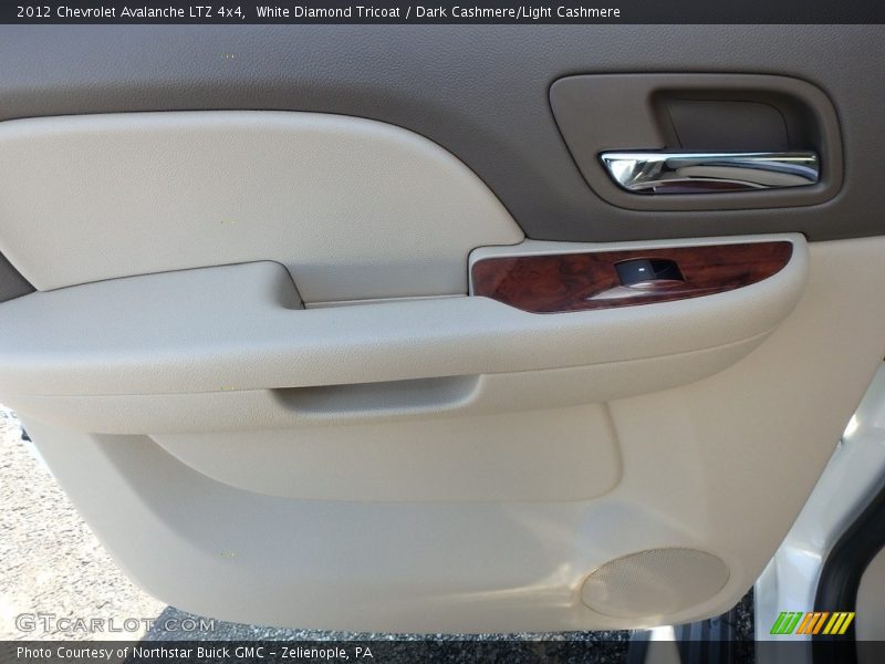 White Diamond Tricoat / Dark Cashmere/Light Cashmere 2012 Chevrolet Avalanche LTZ 4x4