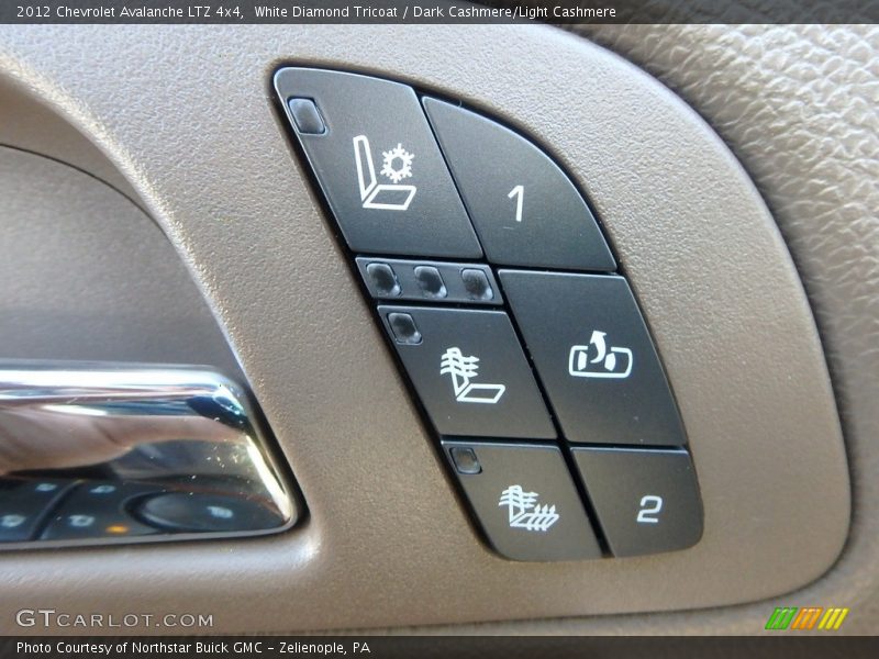 White Diamond Tricoat / Dark Cashmere/Light Cashmere 2012 Chevrolet Avalanche LTZ 4x4