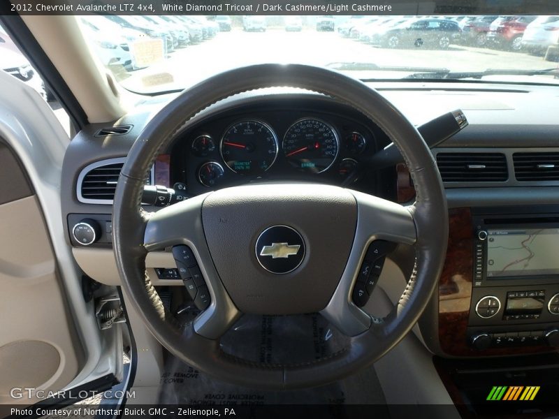White Diamond Tricoat / Dark Cashmere/Light Cashmere 2012 Chevrolet Avalanche LTZ 4x4