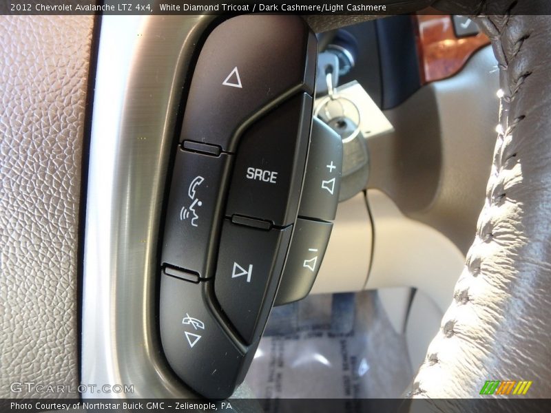 White Diamond Tricoat / Dark Cashmere/Light Cashmere 2012 Chevrolet Avalanche LTZ 4x4