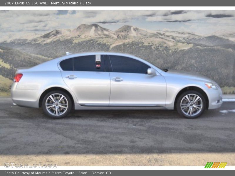 Mercury Metallic / Black 2007 Lexus GS 350 AWD