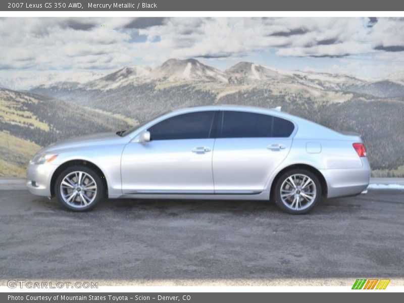 Mercury Metallic / Black 2007 Lexus GS 350 AWD
