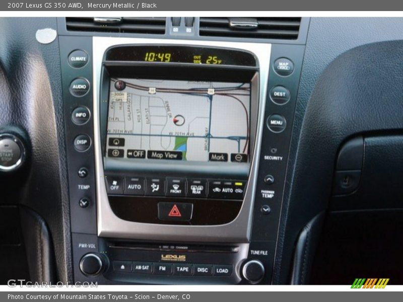 Mercury Metallic / Black 2007 Lexus GS 350 AWD