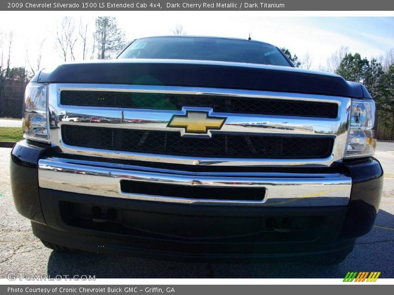 Dark Cherry Red Metallic / Dark Titanium 2009 Chevrolet Silverado 1500 LS Extended Cab 4x4