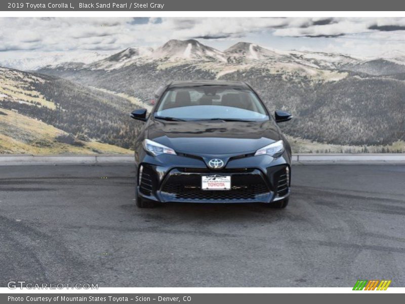 Black Sand Pearl / Steel Gray 2019 Toyota Corolla L