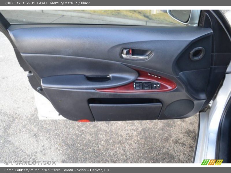 Mercury Metallic / Black 2007 Lexus GS 350 AWD