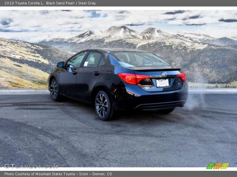 Black Sand Pearl / Steel Gray 2019 Toyota Corolla L