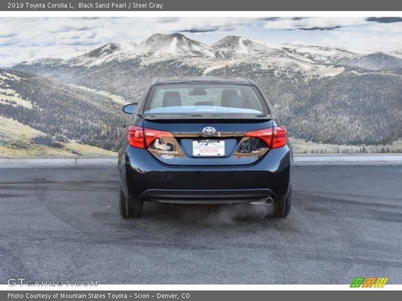 Black Sand Pearl / Steel Gray 2019 Toyota Corolla L