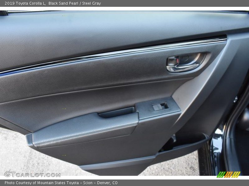 Black Sand Pearl / Steel Gray 2019 Toyota Corolla L