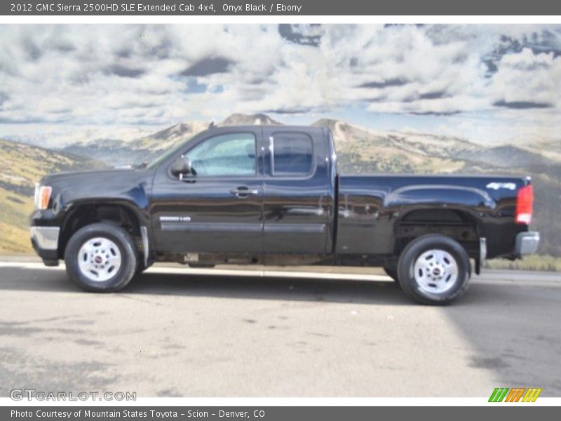 Onyx Black / Ebony 2012 GMC Sierra 2500HD SLE Extended Cab 4x4