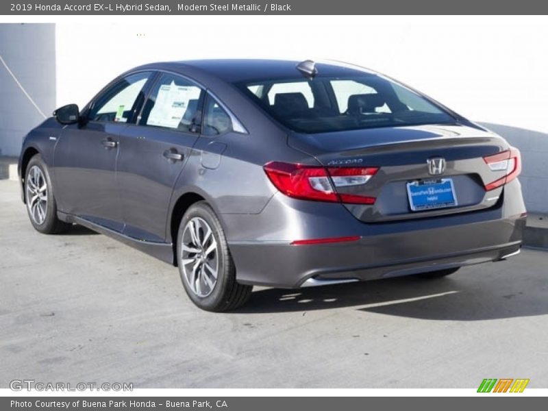 Modern Steel Metallic / Black 2019 Honda Accord EX-L Hybrid Sedan