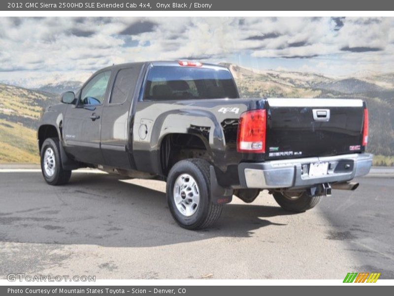 Onyx Black / Ebony 2012 GMC Sierra 2500HD SLE Extended Cab 4x4