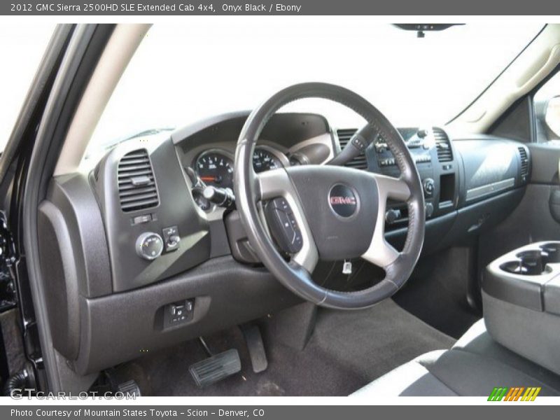 Onyx Black / Ebony 2012 GMC Sierra 2500HD SLE Extended Cab 4x4
