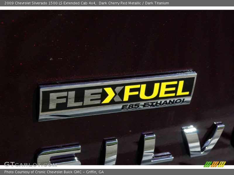 Dark Cherry Red Metallic / Dark Titanium 2009 Chevrolet Silverado 1500 LS Extended Cab 4x4