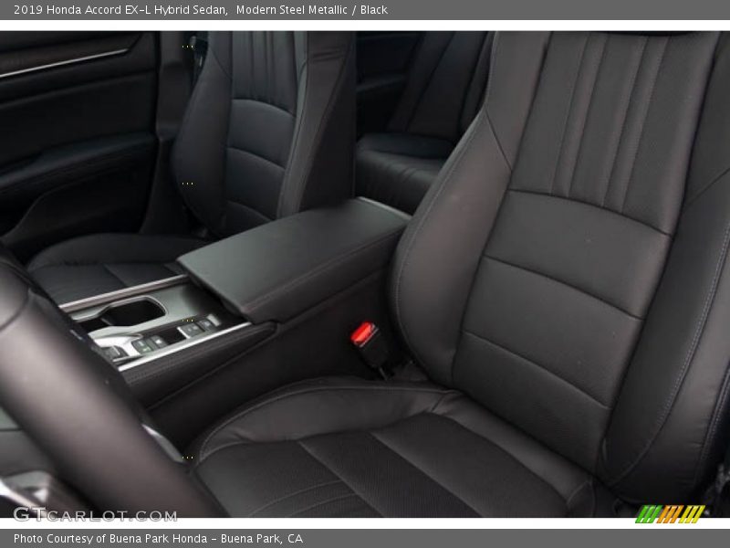 Modern Steel Metallic / Black 2019 Honda Accord EX-L Hybrid Sedan