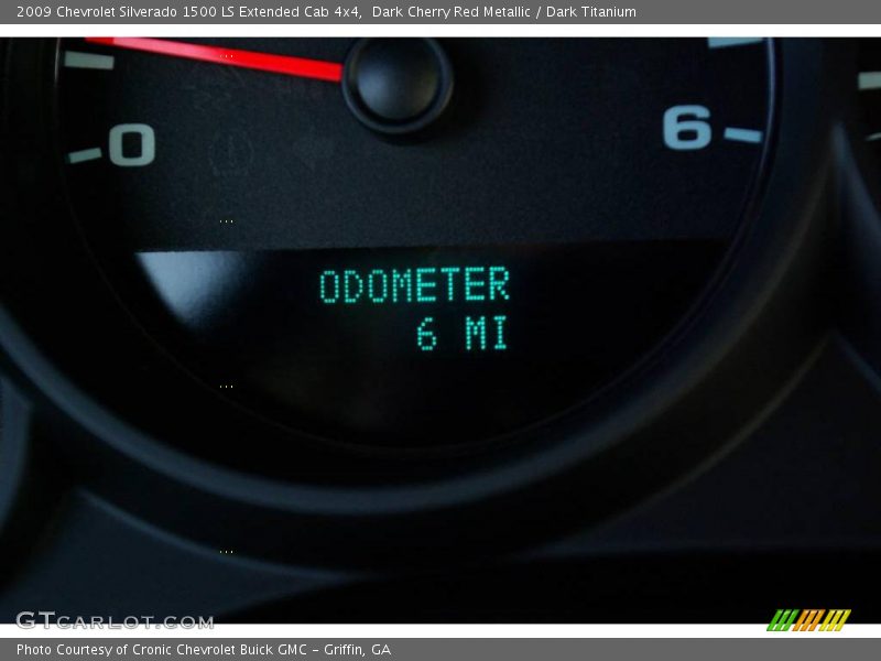 Dark Cherry Red Metallic / Dark Titanium 2009 Chevrolet Silverado 1500 LS Extended Cab 4x4