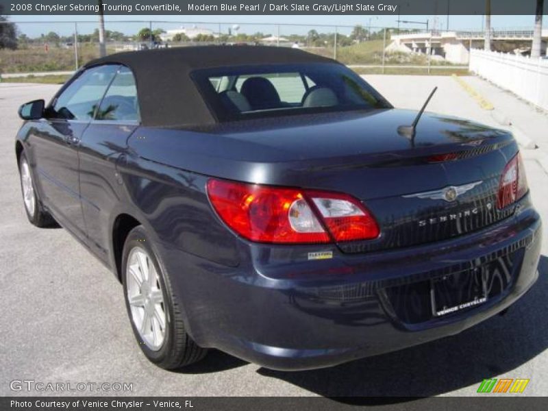 Modern Blue Pearl / Dark Slate Gray/Light Slate Gray 2008 Chrysler Sebring Touring Convertible