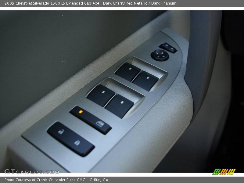 Dark Cherry Red Metallic / Dark Titanium 2009 Chevrolet Silverado 1500 LS Extended Cab 4x4