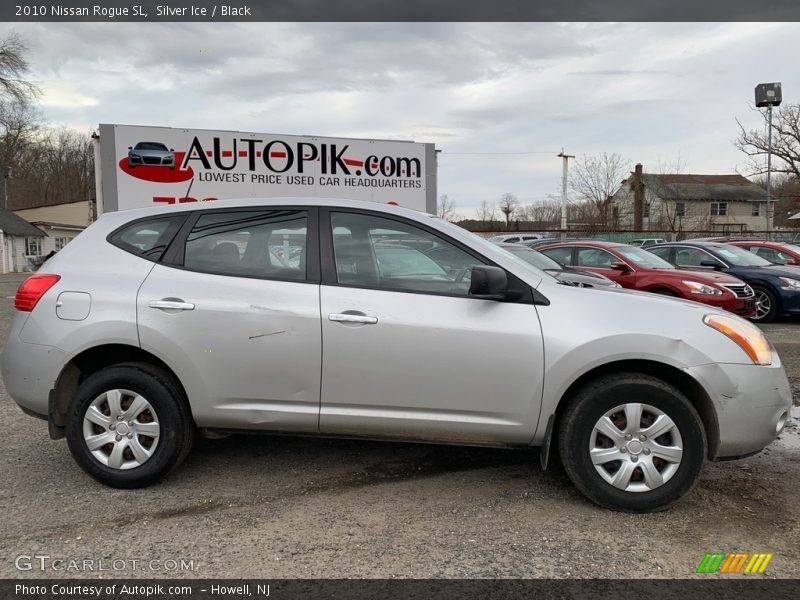 Silver Ice / Black 2010 Nissan Rogue SL