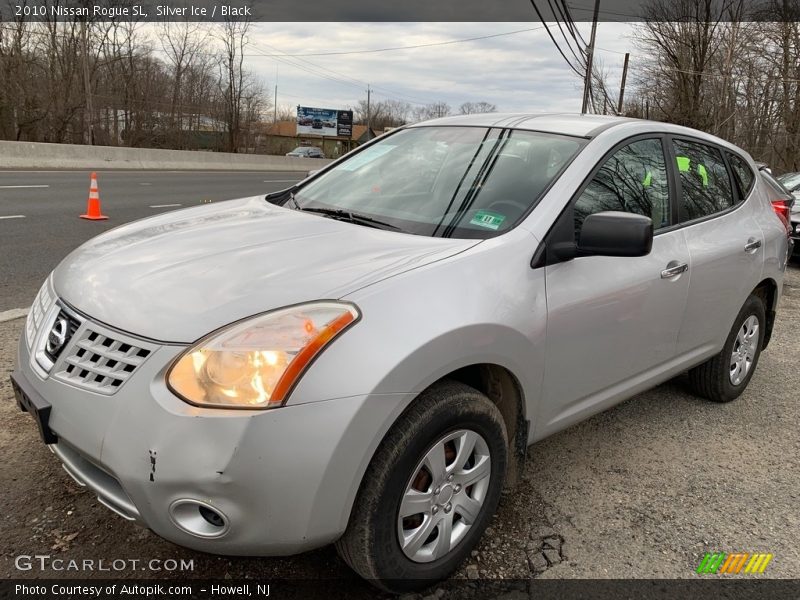 Silver Ice / Black 2010 Nissan Rogue SL