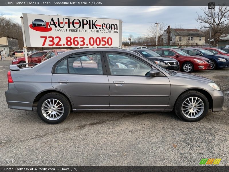 Shoreline Mist Metallic / Gray 2005 Honda Civic EX Sedan