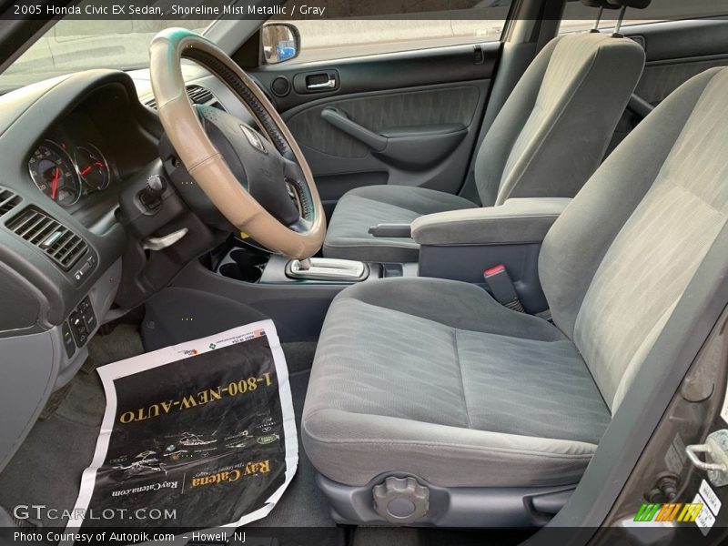 Shoreline Mist Metallic / Gray 2005 Honda Civic EX Sedan