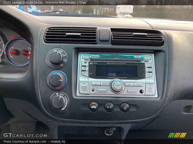 Shoreline Mist Metallic / Gray 2005 Honda Civic EX Sedan