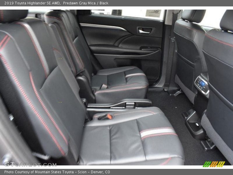 Predawn Gray Mica / Black 2019 Toyota Highlander SE AWD