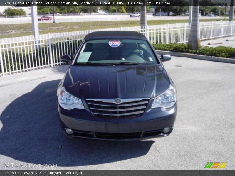 Modern Blue Pearl / Dark Slate Gray/Light Slate Gray 2008 Chrysler Sebring Touring Convertible