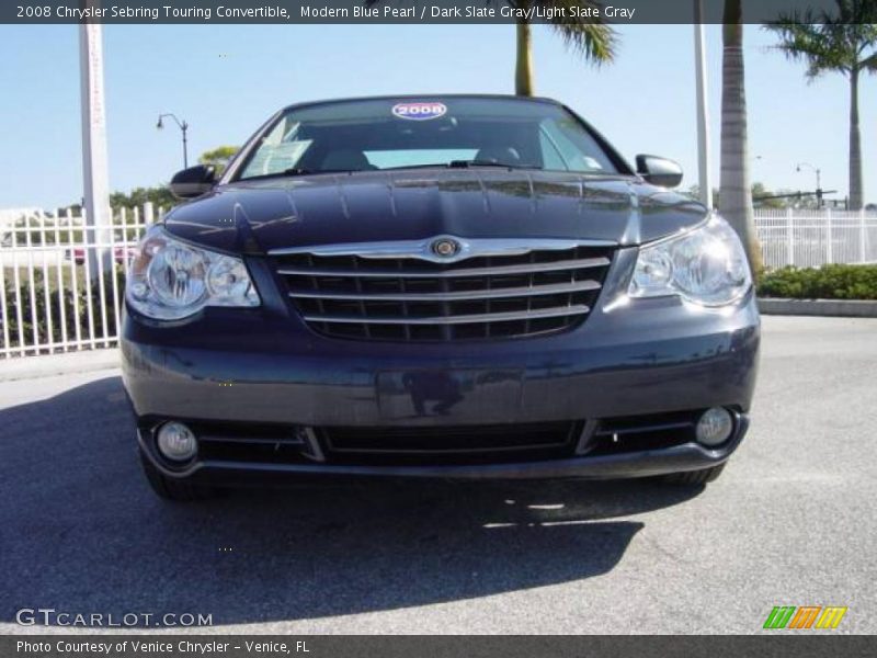 Modern Blue Pearl / Dark Slate Gray/Light Slate Gray 2008 Chrysler Sebring Touring Convertible