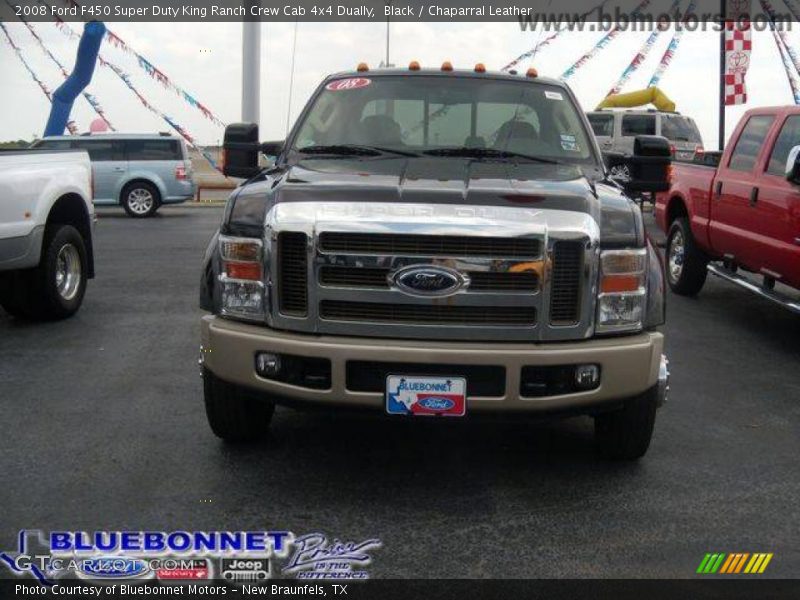 Black / Chaparral Leather 2008 Ford F450 Super Duty King Ranch Crew Cab 4x4 Dually