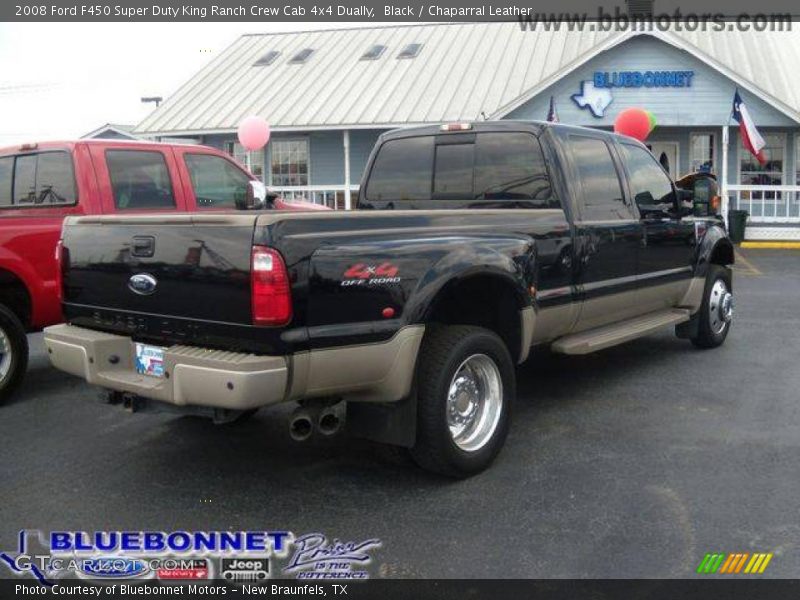 Black / Chaparral Leather 2008 Ford F450 Super Duty King Ranch Crew Cab 4x4 Dually