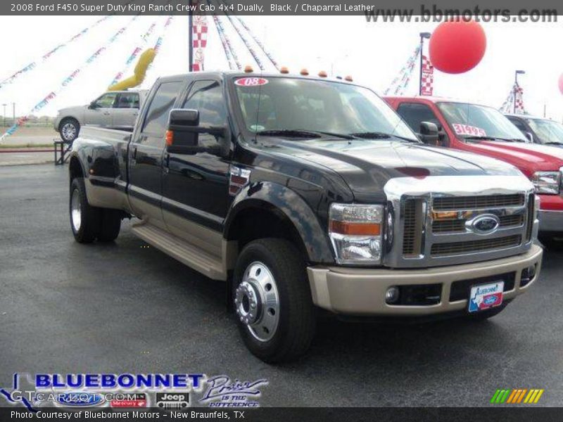 Black / Chaparral Leather 2008 Ford F450 Super Duty King Ranch Crew Cab 4x4 Dually
