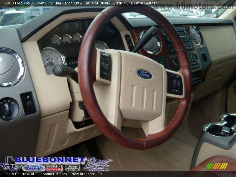 Black / Chaparral Leather 2008 Ford F450 Super Duty King Ranch Crew Cab 4x4 Dually