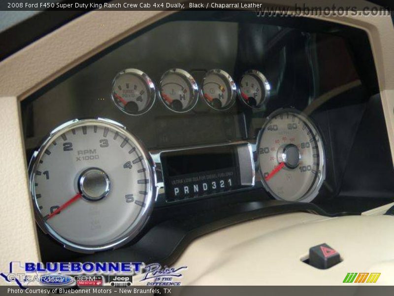 Black / Chaparral Leather 2008 Ford F450 Super Duty King Ranch Crew Cab 4x4 Dually