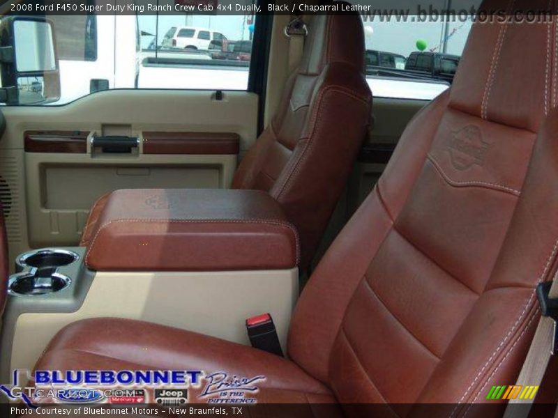 Black / Chaparral Leather 2008 Ford F450 Super Duty King Ranch Crew Cab 4x4 Dually