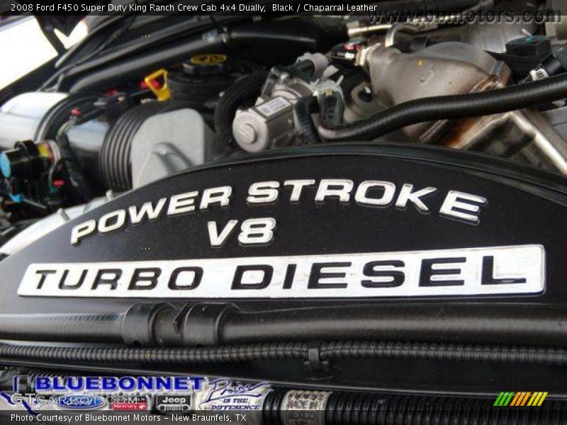 Black / Chaparral Leather 2008 Ford F450 Super Duty King Ranch Crew Cab 4x4 Dually