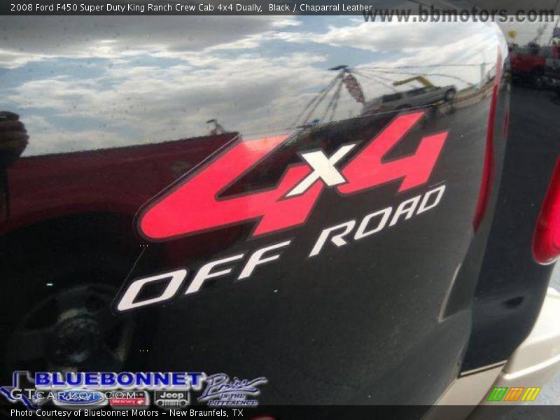 Black / Chaparral Leather 2008 Ford F450 Super Duty King Ranch Crew Cab 4x4 Dually