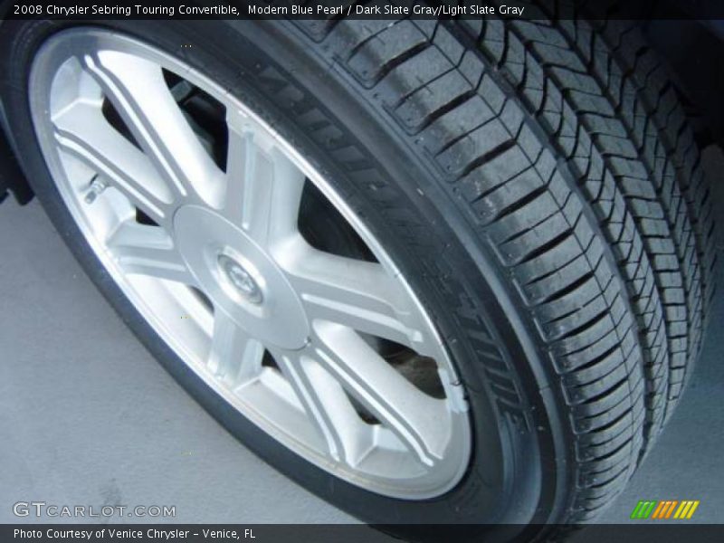Modern Blue Pearl / Dark Slate Gray/Light Slate Gray 2008 Chrysler Sebring Touring Convertible